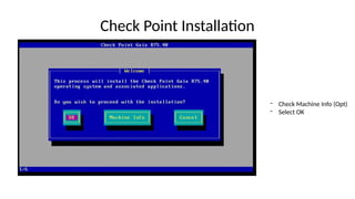 basic interduction of checkpoint and firewall types and implement | PPTX