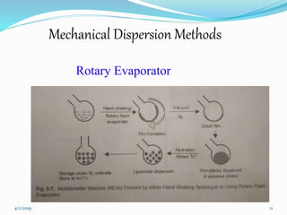 Mechanical Dispersion Methods
Rotary Evaporator
4/1/2019 11
 