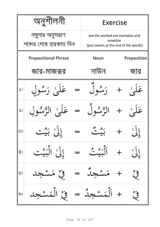 Prepositional Phrase Noun Preposition
я - яr u я
1 = +
2 = +
3 = +
4 = +
5 = +
6 = +
a Exercise
a
b
see the worked out examples and
vowelize
(put vowels at the end of the words)
Page 39 of 107
 