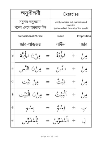 Prepositional Phrase Noun Preposition
я - яr u я
1 ◌ = +
◌ = +
a Exercise
a
b
see the worked out examples and
vowelize
(put vowels at the end of the words)
2 ◌ = +
3 = +
4 ◌ = +
5 = +
6 = +
Page 40 of 107
 