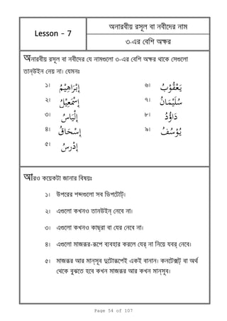 1 6
2 7
3 8
4
¯ 9
5
1
2
3
4
5
eg o ব ব
eg яr -r ব ব r বr ব
Lesson - 7Lesson - 7Lesson - 7Lesson - 7
a ব ব ব
3-e ব ak
o я ব
яr n ব d r i e i ব k ব a
ব ব яr n ব
a ব ব ব g 3-e ব ak g
nui
u bg ব
eg o uin ব
Page 54 of 107
 