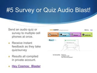 #4 PhotoPosting Project: Send Videos of Homework to CellsPhysical Education Teacher in AustraliaUsed:  http://Utterli.comWeb link:http://mrobbo.com