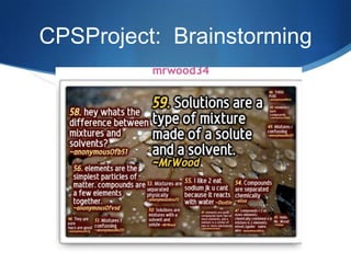CPSProject:  Brainstorming