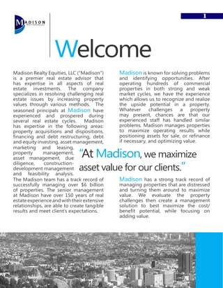 Madison Company Booklet 2011 | PDF