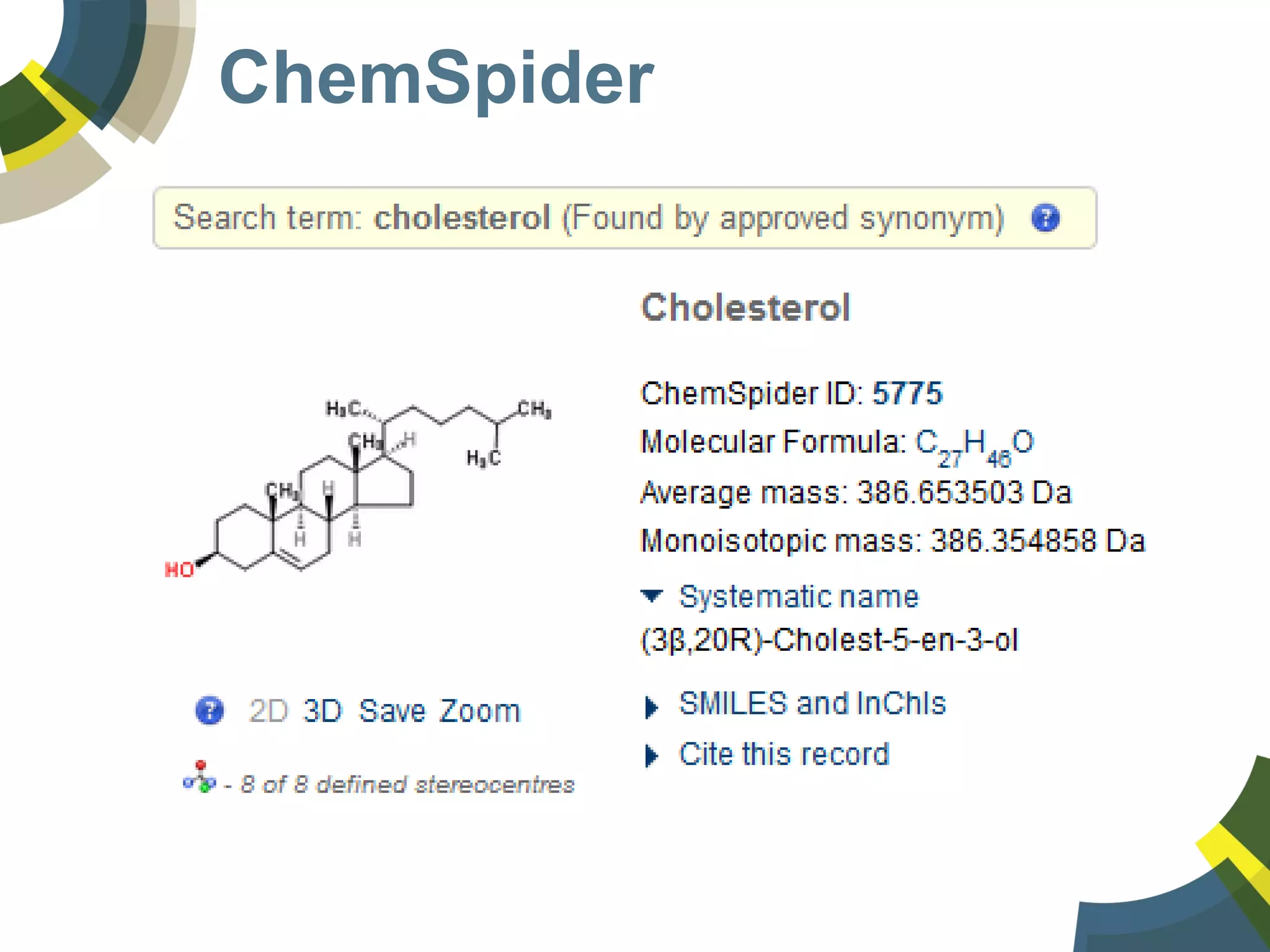 ChemSpider
 