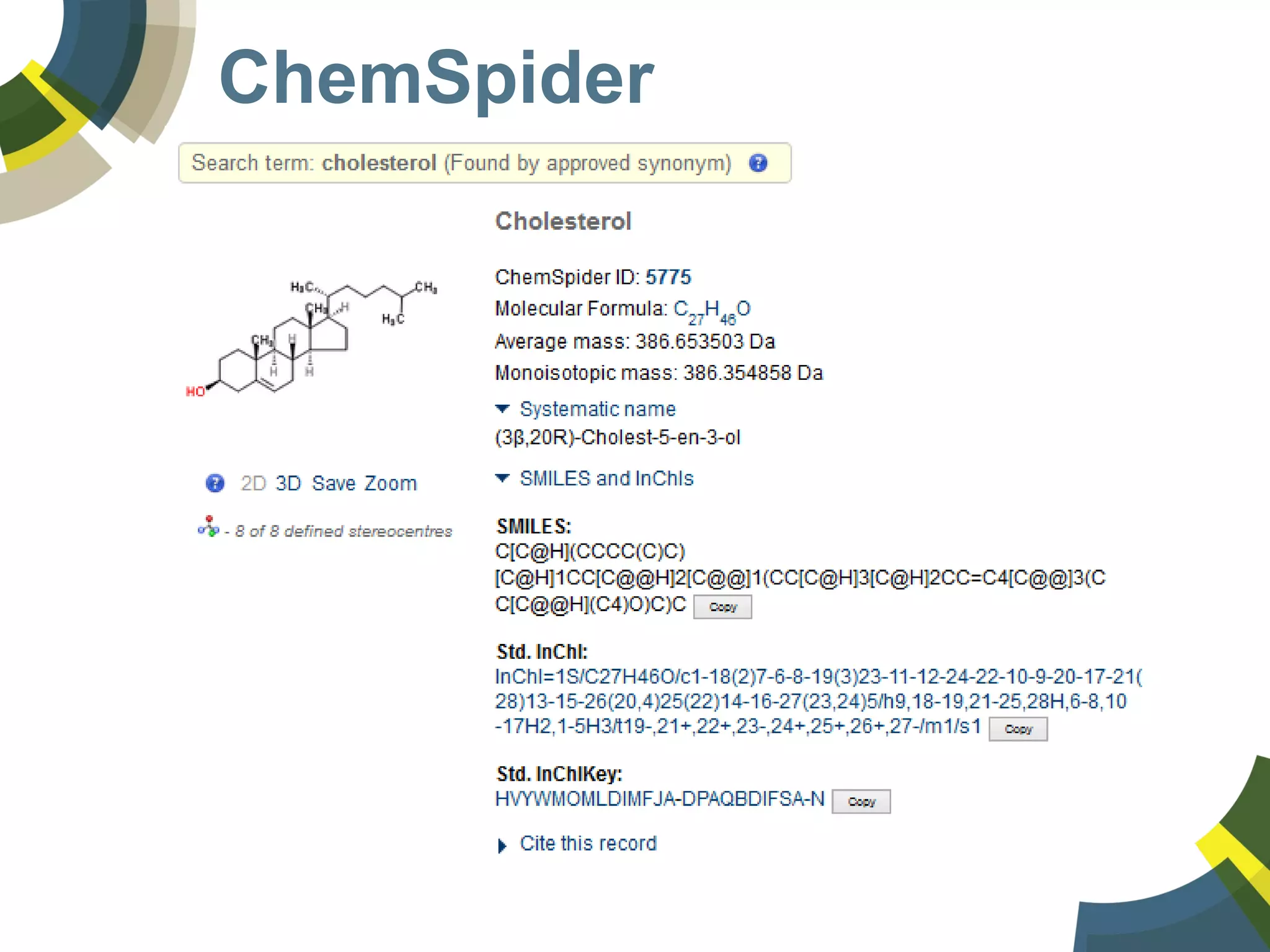 ChemSpider
 