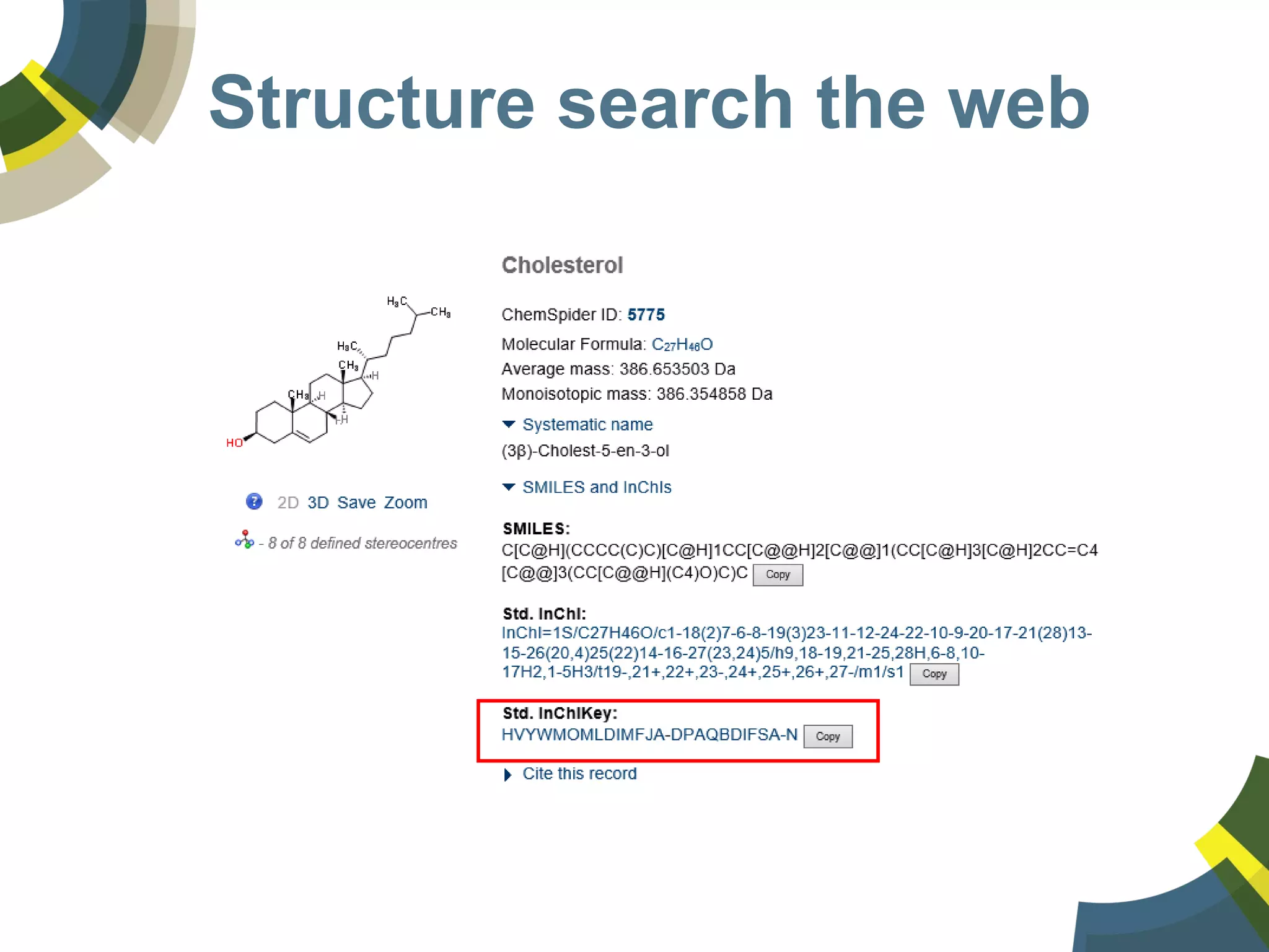 Structure search the web
 