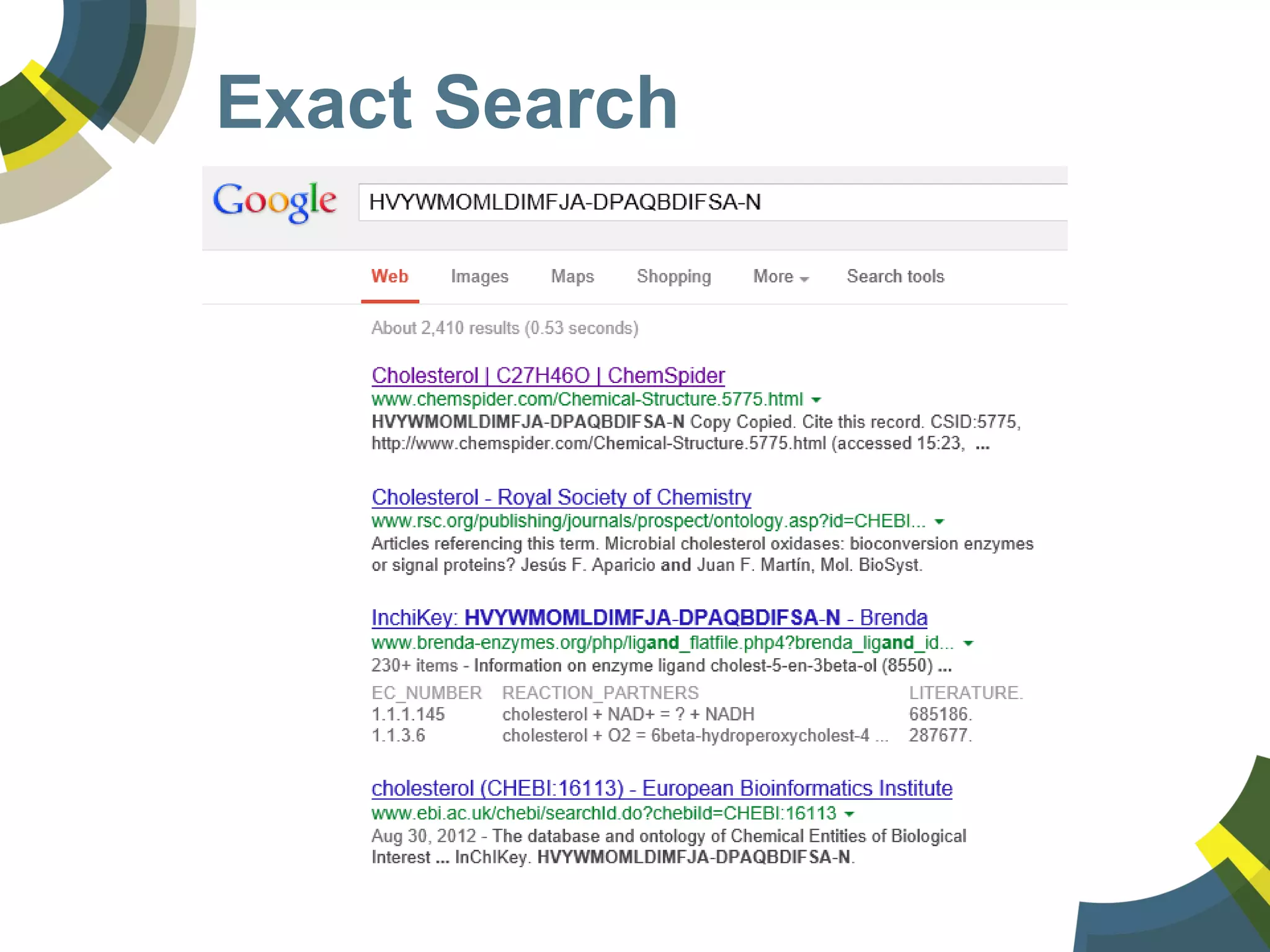 Exact Search
 