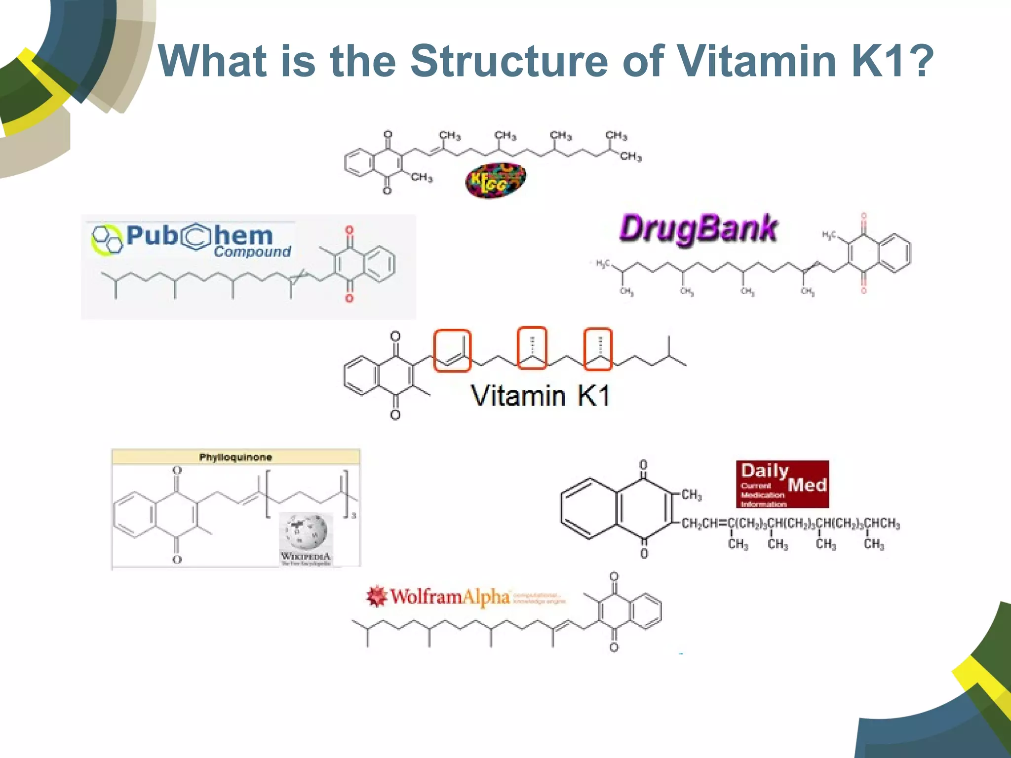 What is the Structure of Vitamin K1?
 