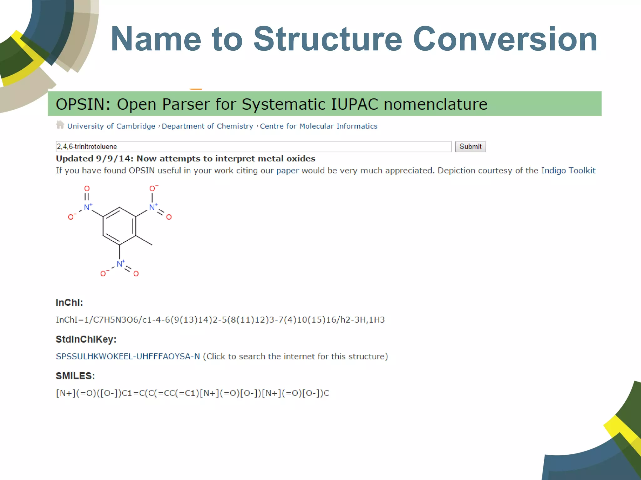 Name to Structure Conversion
 