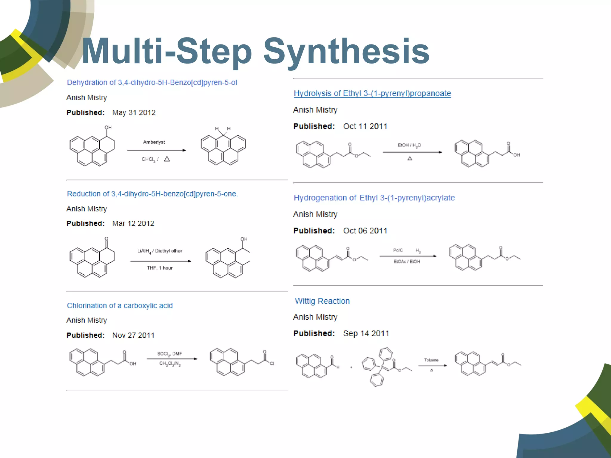 Multi-Step Synthesis
 