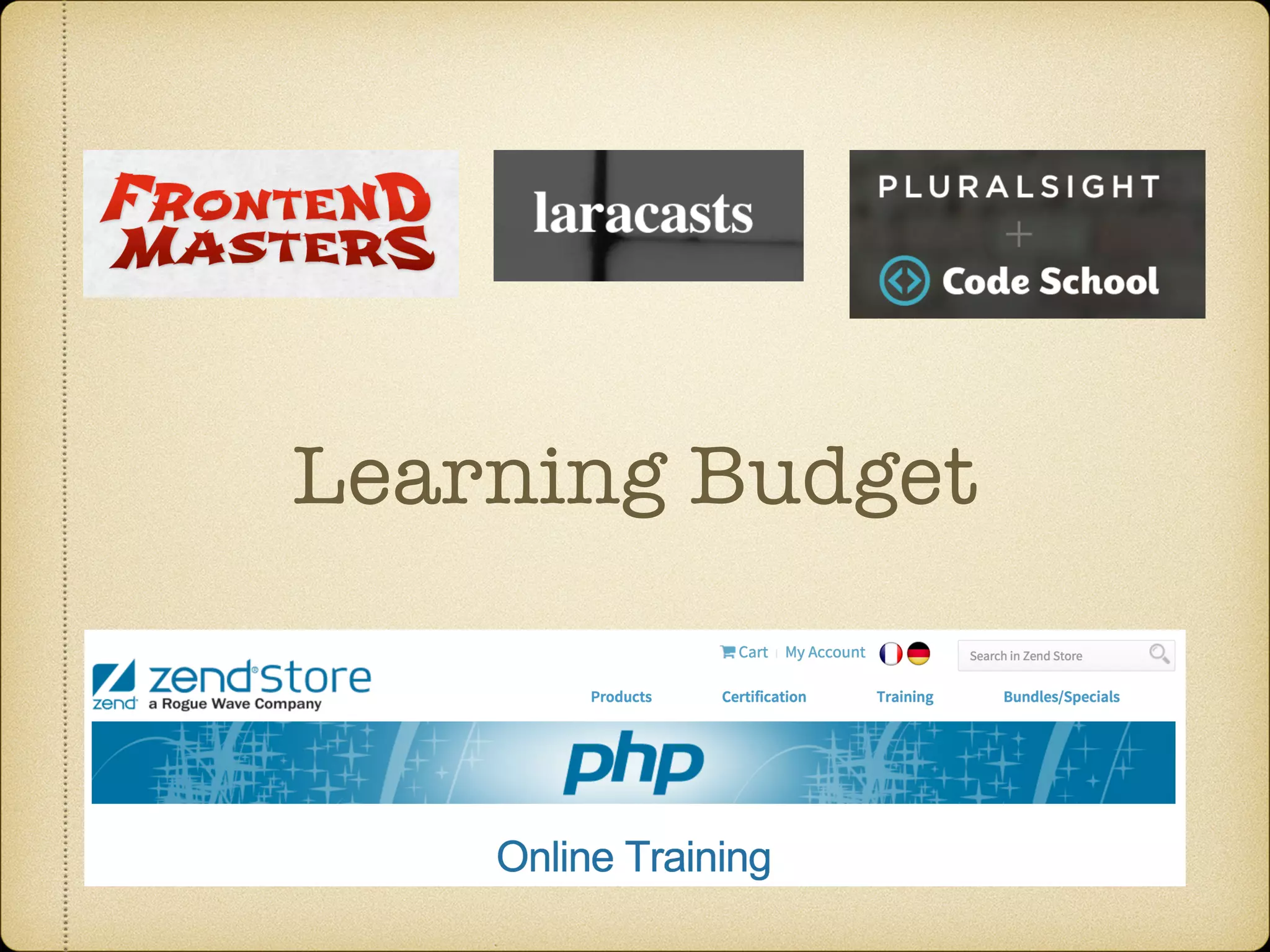 Learning Budget
 