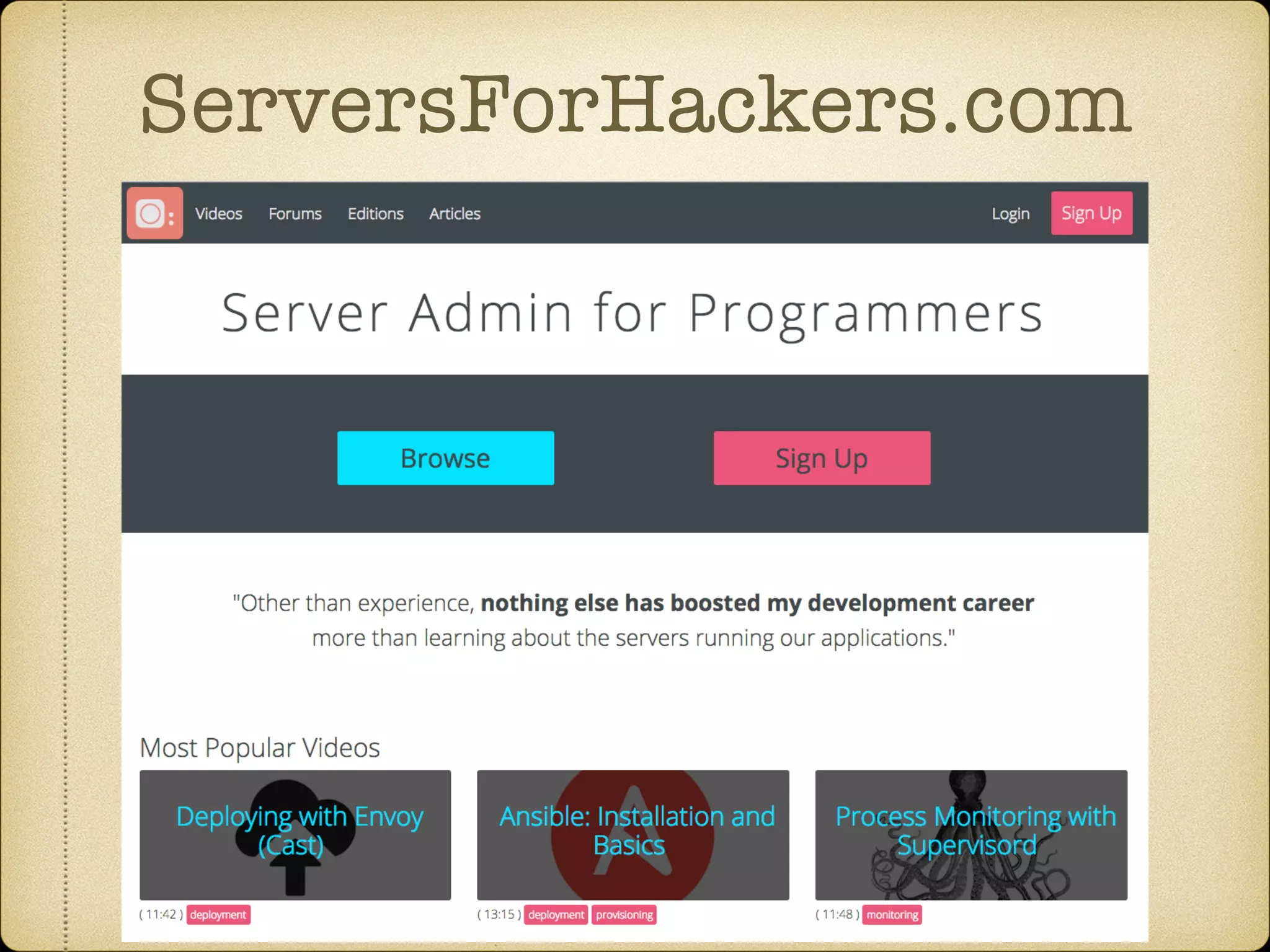 ServersForHackers.com
 