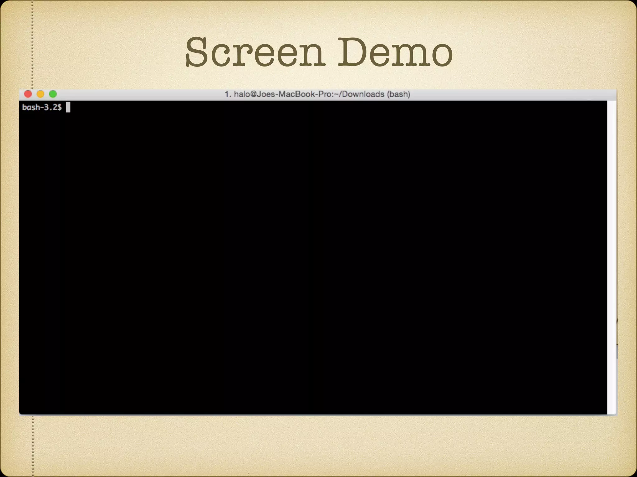 Screen Demo
 