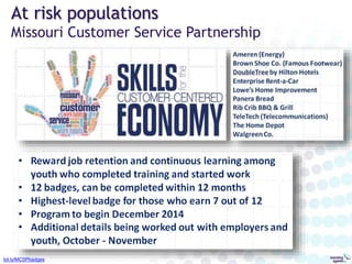 Different perspectives
“…a simple digital standard for recognizing and sharing
achievements, skills and performance over n...