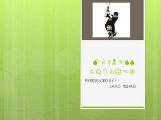 MADNESS
CRICKET
PERESENTED BY :
SAAD IRSHAD
 