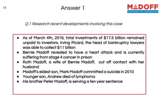 Madoff securities case slides (auditing case)/ Case 1.11 / Presentation ...