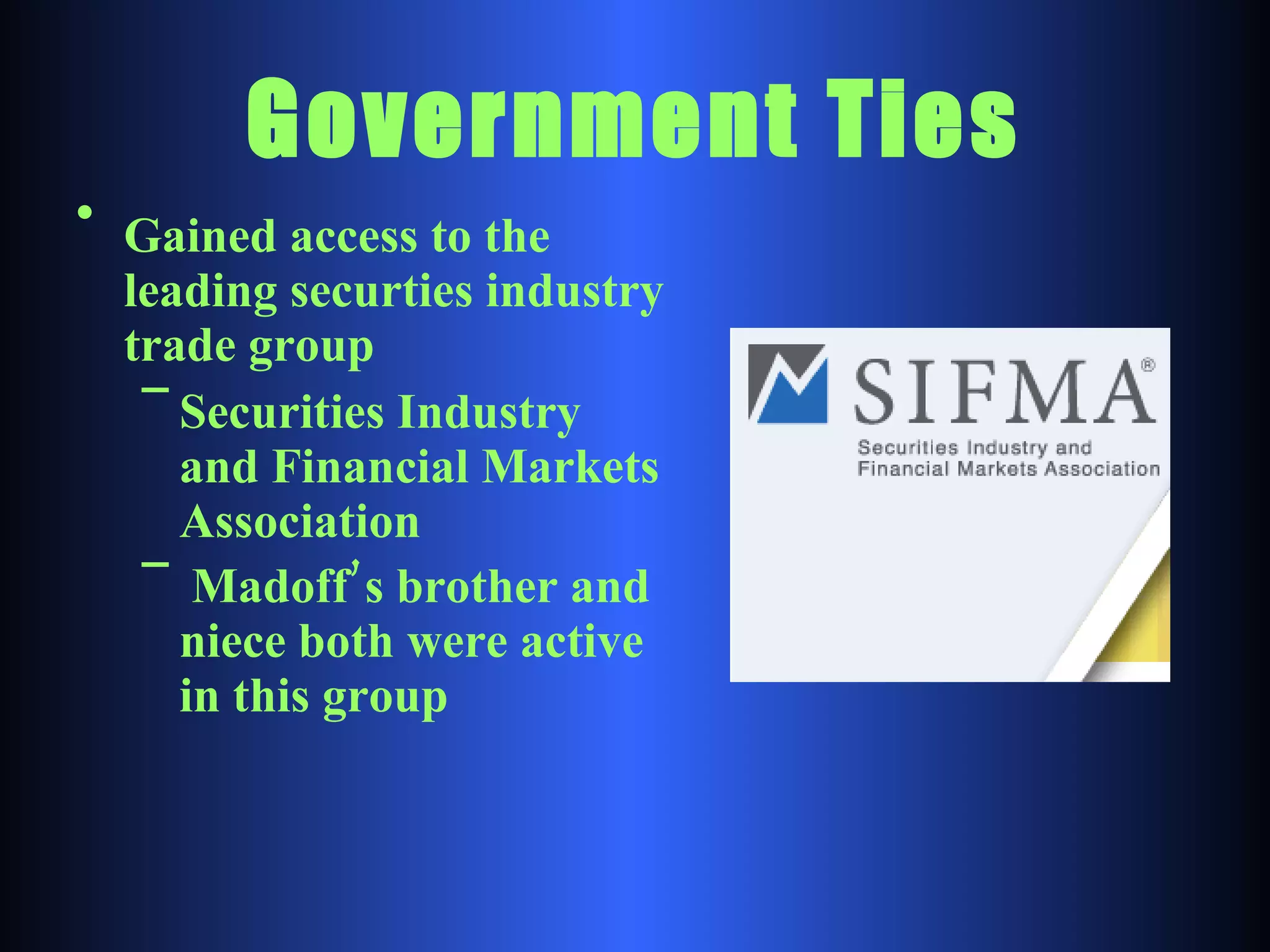 Madoff Investment Scandal PPT