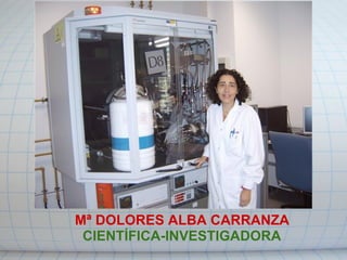                  Mª DOLORES ALBA CARRANZA                    CIENTÍFICA-INVESTIGADORA 