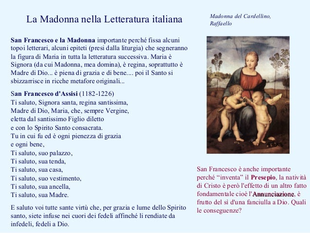 La Madonna Nella Poesia Italiana