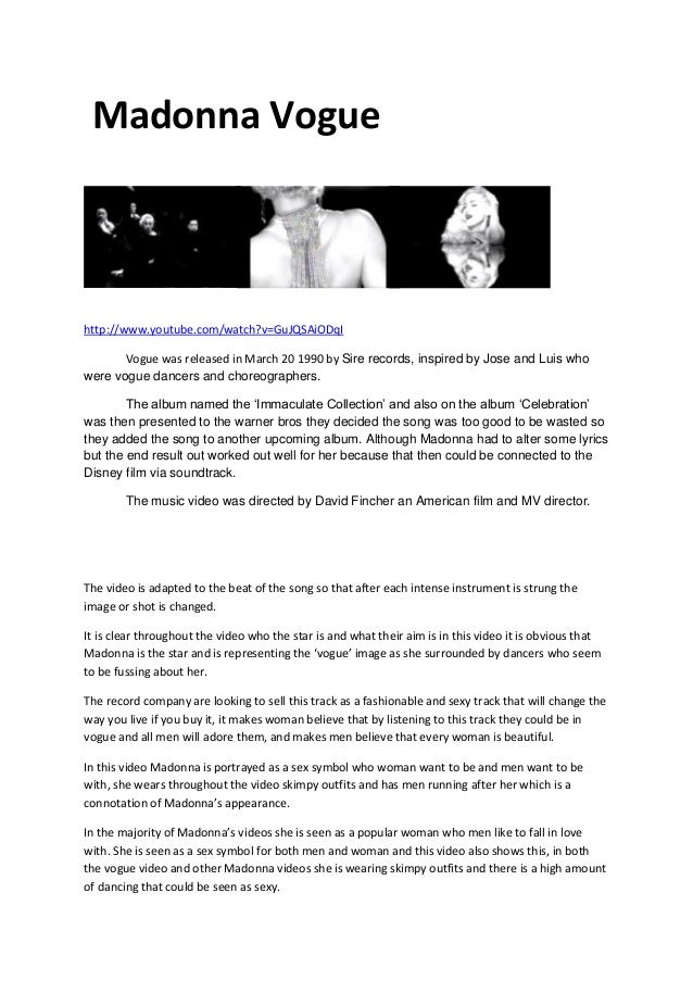 Madonna Vogue