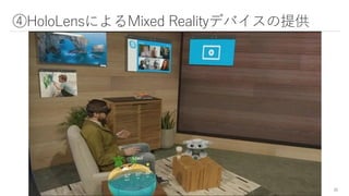 ④HoloLensによるMixed Realityデバイスの提供
21
 
