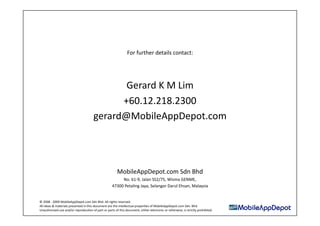 Gerard KM Lim: MAD over Mobile Apps!!!