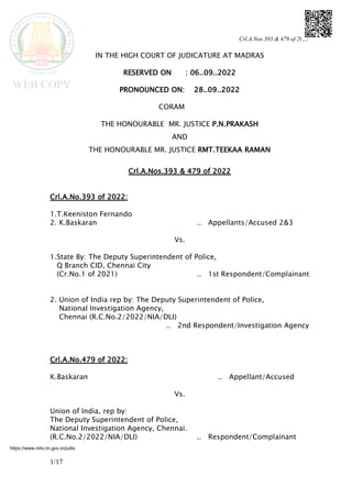 Chief Justice Madurai Chennai High Court Daily Cause List Revista