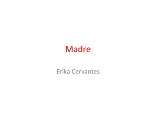 Madre
Erika Cervantes
 