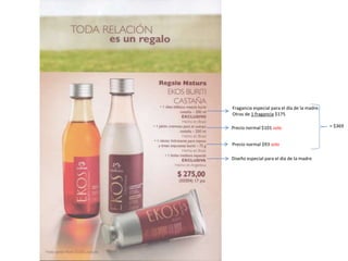 Fragancia especial para el día de la madre.
Otras de 1 fragancia $175
Precio normal $101 solo
Precio normal $93 solo
Diseño especial para el día de la madre
= $369
 