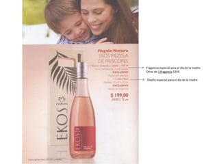 Fragancia especial para el día de la madre.
Otras de 1 fragancia $244
Diseño especial para el día de la madre
 