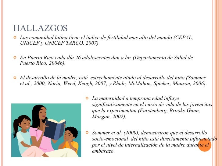 Madres Adolescentes Y Sus Hijos En Pr