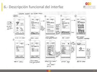 11
6.- Descripción funcional del interfaz
 