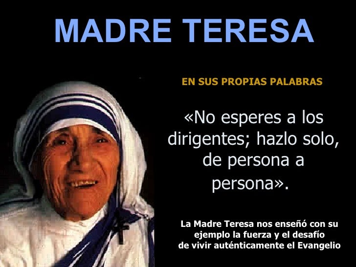 Las 24 Respuestas De La Madre Teresa De Calcuta