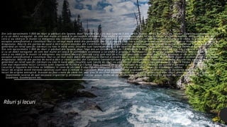 Din cele aproximativ 1.800 de râuri și pârâuri din Spania, doar Tago are un curs mai lung de 1.000 de km și doar 90 au mai mult de 100 km. Celelalte sunt râuri scurte
și cu un debit neregulat: de cele mai multe ori seacă în perioadele secetoase și se umflă și provoacă inundații locale în timpul ploilor torențiale. Majoritatea râurilor
care-și au obârșia în munții ce mărginesc sau străbat Meseta Centrală curg spre vest de-a lungul podișului și străbat Portugalia pentru a se vărsa în oceanul Atlantic. O
excepție semnificativă o constituie râul cu cel mai mare debit din peninsula Iberică și anume Ebro, care se varsă în marea Mediterană după ce străbate vest-est câmpia
Aragonului. Râurile din partea de nord a țării și care izvorăsc din Cordiliera Cantabrică sunt scurte și tumultuoase, debușând în golful Biscaia sau oceanul Atlantic,
generând un relief specific (țărmuri cu rias în nord vest). Insulele sunt lipsite de râuri cu un caracter permanent, singurele excepții fiind La Palma și Gomera.
Din cele aproximativ 1.800 de râuri și pârâuri din Spania, doar Tago are un curs mai lung de 1.000 de km și doar 90 au mai mult de 100 km. Celelalte sunt râuri scurte
și cu un debit neregulat: de cele mai multe ori seacă în perioadele secetoase și se umflă și provoacă inundații locale în timpul ploilor torențiale. Majoritatea râurilor
care-și au obârșia în munții ce mărginesc sau străbat Meseta Centrală curg spre vest de-a lungul podișului și străbat Portugalia pentru a se vărsa în oceanul Atlantic. O
excepție semnificativă o constituie râul cu cel mai mare debit din peninsula Iberică și anume Ebro, care se varsă în marea Mediterană după ce străbate vest-est câmpia
Aragonului. Râurile din partea de nord a țării și care izvorăsc din Cordiliera Cantabrică sunt scurte și tumultuoase, debușând în golful Biscaia sau oceanul Atlantic,
generând un relief specific (țărmuri cu rias în nord vest). Insulele sunt lipsite de râuri cu un caracter permanent, singurele excepții fiind La Palma și Gomera.
Cele mai importante lacuri carstice sunt: Laguna de Ruidera și Ciudad Real. Lacurile de origine eoliană se găsesc în zona de coastă a Geronei și au o suprafață redusă.
Lacurile și lagunele maritime se întâlnesc în zona de vărsare a râurilor Guadalquivir și Ebros, precum și a altor lacuri de dimensiuni reduse.
lacuri de origine mixtă (tectono-carstice) sunt rare și reduse în suprafață, fiind greu de determinat preponderența fiecărui factor în formarea acestora.
lacuri de origine antropică. Acestea au fost create de către om, mai ales în decursul ultimului secol, cu scopul regularizării unor râuri, precum și pentru a stoca
importante rezerve de apă necesare irigațiilor și alimentării marilor orașe. Astfel de lacuri (baraje) se găsesc mai ales pe cursul râurilot mari: Tago, Ebro, Duero,
Guadiana, Guadalquivir etc.
Râuri și lacuri
 