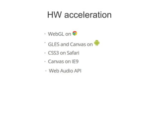 HW acceleration
 