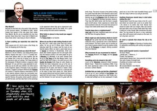 MADRID: FROM AMERICAN TO AMERICAN

34

William Derrenger

1967, Boston, Massachusetts
Managing Director, Kellogg Iberia
Madrid resident 1991-1998, 1999-2001, 2005-present

Why Madrid?
Because it’s the best city in the world.I fully subscribe
to the common saying, “De Madrid al cielo,” which
implies that heaven is the only place that’s better
than Madrid. My life can be classified into two time
periods, those times that I have lived in Madrid and
those times when I was trying to return to Madrid.

in the basement where they get to experiment with
different techniques used by the artists. It’s a great
family activity that lasts several weekends.

Is there anything you especially love about the
city?
Every square inch of it, but to name a few things, its
food, its shopping and its blue sky.

Where do you like to take visiting friends to eat?
My wife and I really enjoy great food and conversation. So we go out to dinner every Friday and
Saturday night. We no longer read the menu at our
favorite places. When we want a great steak we go
to Imanol (at Diversia in Alcobendas). Order your
steak with roasted peppers and ice-cold apple cider
from the Basque country. If we want paella we go to
L’Albufera (La Moraleja). If we want Chinese food
we go to Tse Yang (at the Villa Magna Hotel). If we
want the best lamb chops in the world we go to the
Asador de Aranda (Calle Diego de León). Asador de
Aranda has many restaurants, but go to the one at
Calle Diego de León. We’ve been going to the same
restaurant for 20 years, and there’s a reason. Order
the lamb chops, which are served on a charcoal grill
at the table to keep them piping hot. Order Iberian
ham (jamón ibérico) and lomo as a starter, and have a
salad with the lamb chops. The lettuce and tomatoes
are the freshest I’ve ever had and it’s great with the

Something that surprised you about life here?
Madrid is a city for children. I am raising three girls in
Madrid, ranging from age 2 1/2 to 17. Sunday mornings have always been our time together, and we
can always find a long list of things to do. We use
two sources to plan our outings. The Friday edition of
the newspaper, El Mundo includes a magazine called
Metrópoli. In it you will find a page dedicated to activities you can do with your children. Our other source
is the magazine, Sapos y Princesas. If you can plan in
advance, I suggest a program offered by the Thyssen
art museum. It requires advance reservations, but it’s
a very special program where you accompany your
kids on a guided tour with other families. According to
specific themes, the guides review specific works of
art with the kids, and then take them to the workshop

What hotels or places to stay would you suggest
to visitors?
The Palace Hotel is my favorite.

Retiro Park

I love going to the
Retiro on Saturday
or Sunday when it's
absolutely overflowing
with activity and
people of all kinds.

lamb chops. The lemon mousse is the perfect ending
for a great meal. My wife is from Asturias, land of very
whole-some food, and when we want great food from
Asturias we go to La Máquina (Calle Sor Ángela de la
Cruz, 22) or Puerta 57 (Santiago Bernabéu stadium).
They have the same owner, and the food is equally
good at both places. Order coquinas as a starter (tiny
clams sauteed in olive oil). If it’s lunch time and your’re
hungry have fabes (white beans) with anything.
Favorite tapas bars or neighborhoods?
José Luis is the best, traditional tapas bars, and you
can find them throughout Madrid.
Where might you take business clients to lunch?
Puerta 57 has great food and the windows of the
restaurant have a spectacular view of Real Madrid’s
home stadium. The food is great, and it’s exciting for
out of town business visitors to see the stadium while
they eat. El Paraguas is elegant, offering excellent
food from Asturias.
What museums do you recommend to visitors?
The Thyssen Museum, the Prado, and the Sorolla
Museum.
Something not to be missed in the city?
Lunch at the Volvoreta restaurant (Hotel Eurostars
Madrid Tower - Paseo de la Castellana 259B). It has
the most spectacular views of the mountains that
surround northern Madrid.

great one is one of the most incredible things you’ll
ever see. Enjoy it with an ice-cold gin and tonic.
Anything Americans should keep in mind when
visiting the city?
Tipping doesn’t work the way it does in the US. Lunch
and dinner are served late. Lunch is no earlier than
1:30. Dinner is no earlier than 9:00. Iberian ham
should be eaten with your fingers. Men and women
kiss each other, once on each cheek when they meet.
It really isn’t a kiss, though. Men sometimes hug each
other. The hug should be done in a very masculine
way, often with several solid smacks on the back. It’s
not a big deal. Just do it.
An event or episode that shows the city at its
best?
I love going to the Retiro on Saturday or Sunday when
it’s absolutely overflowing with activity and people of
all kinds.
Some useful Spanish words or expressions?
Por favor: Please
¿Dónde está...?: Where is...?
El baño: The bathroom
Jamón ibérico: Iberian ham. Like prosciutto but better.
Una caña: A glass of draught beer.
Chuletitas de cordero: Lamb chops
Vino tinto: Red wine
Me encanta Madrid: I love Madrid
Gracias: Thanks

Activities that can make one feel like a Madrileño?
If you’re up to it, see a bullfight at Las Ventas. Only
see a really good one, though (e.g. José Tomás, etc.).
A really bad bullfight can be very unpleasant. A really

Palace Hotel

Asador de Aranda

35

 