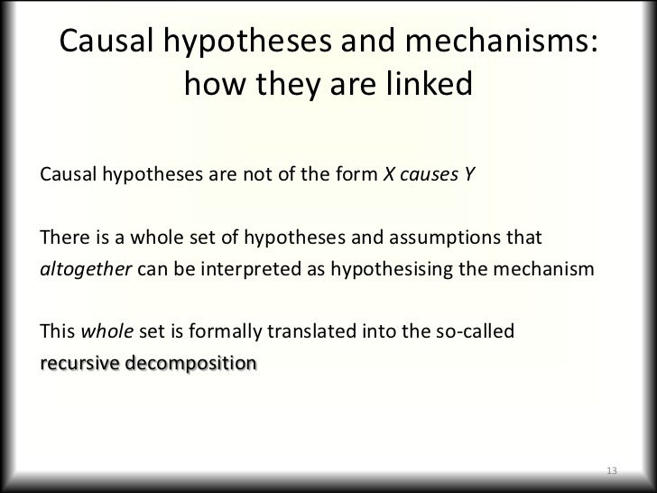 example of causal hypothesis