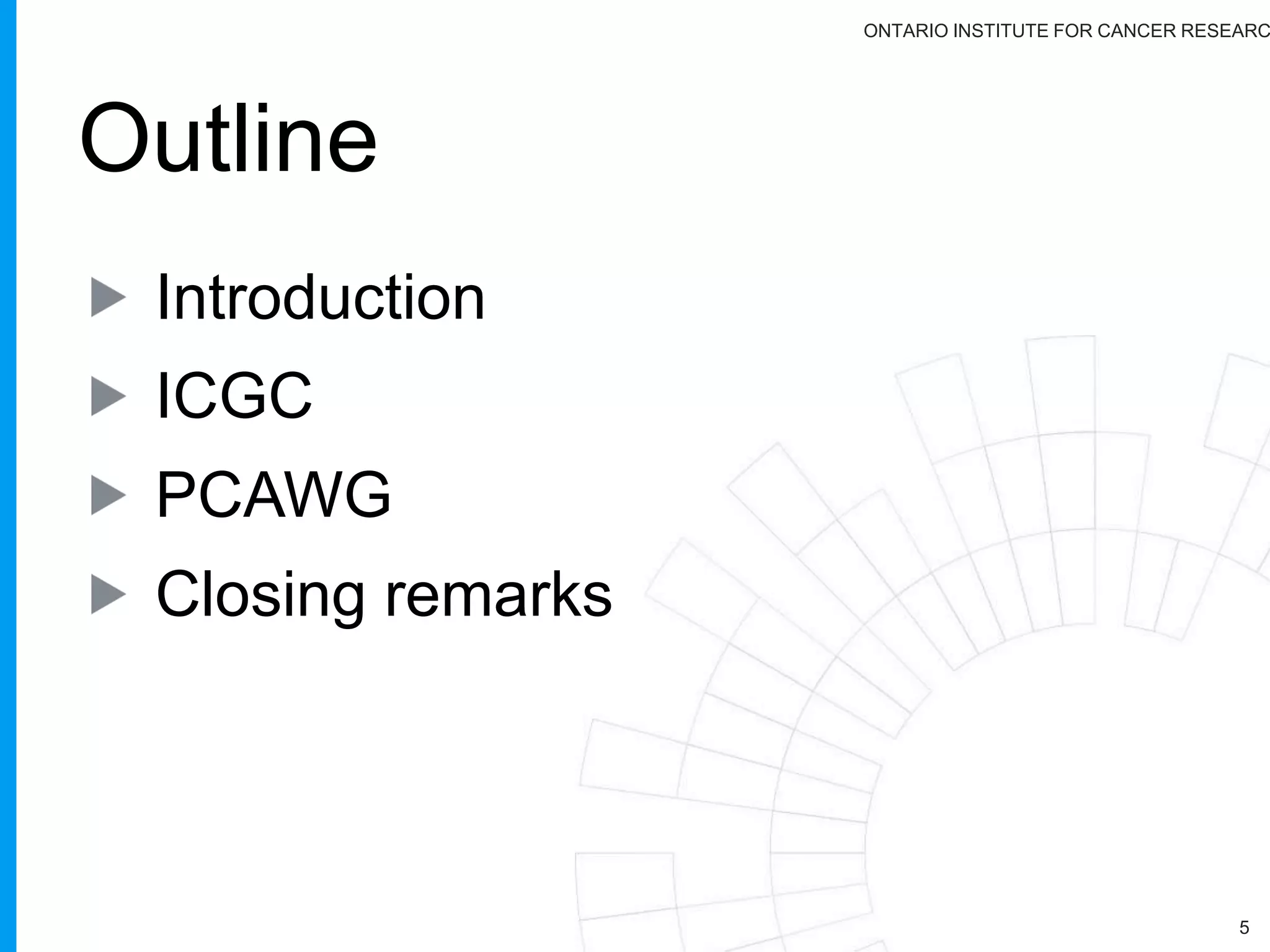 ONTARIO INSTITUTE FOR CANCER RESEARC
@bffo
francis@oicr.on.caE-mail
 