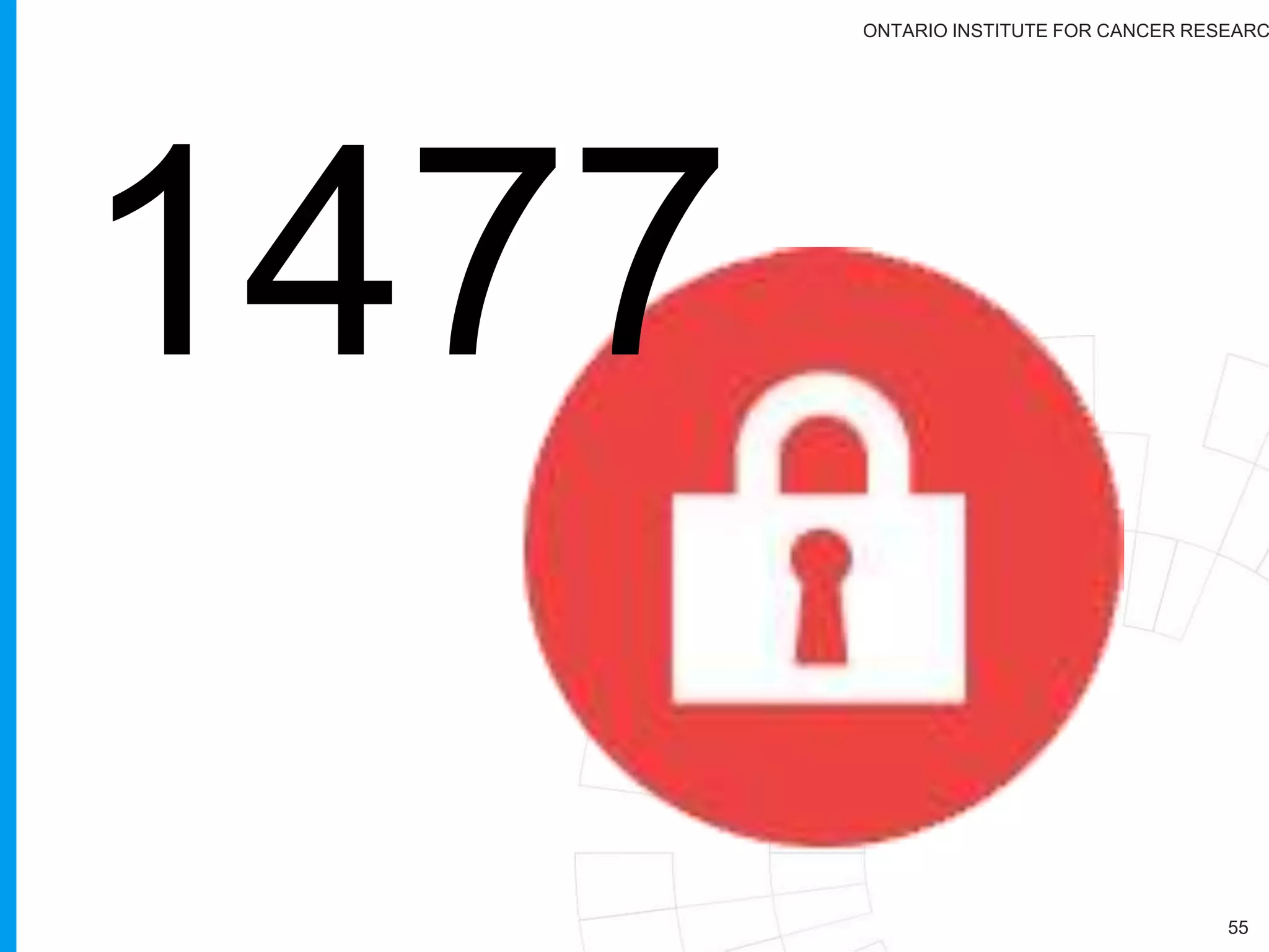 ONTARIO INSTITUTE FOR CANCER RESEARC
55
2,834
 