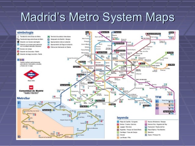 Madrid S Metro System Map 08