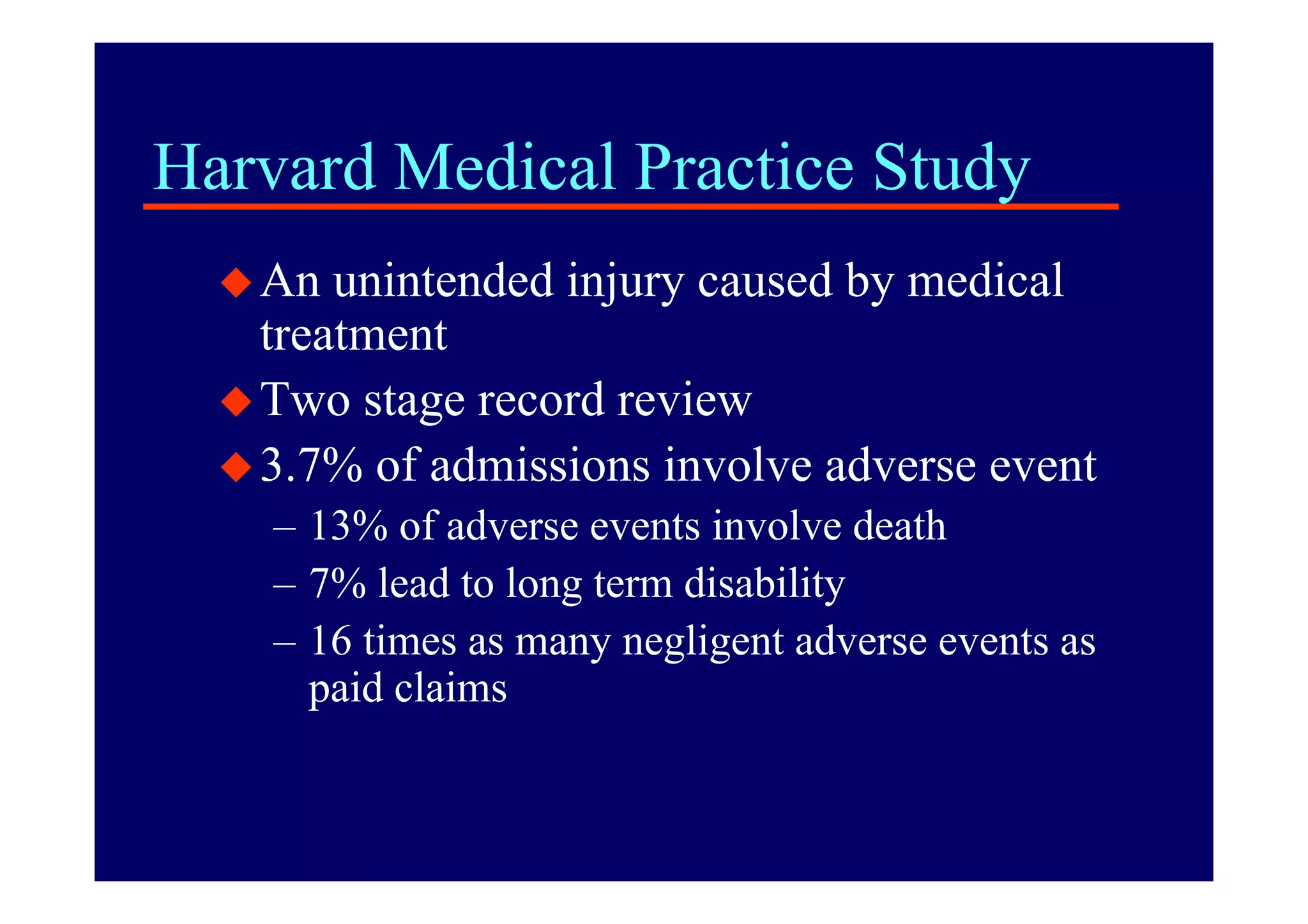 Risk Management and Patient Safety Evolution and Progress