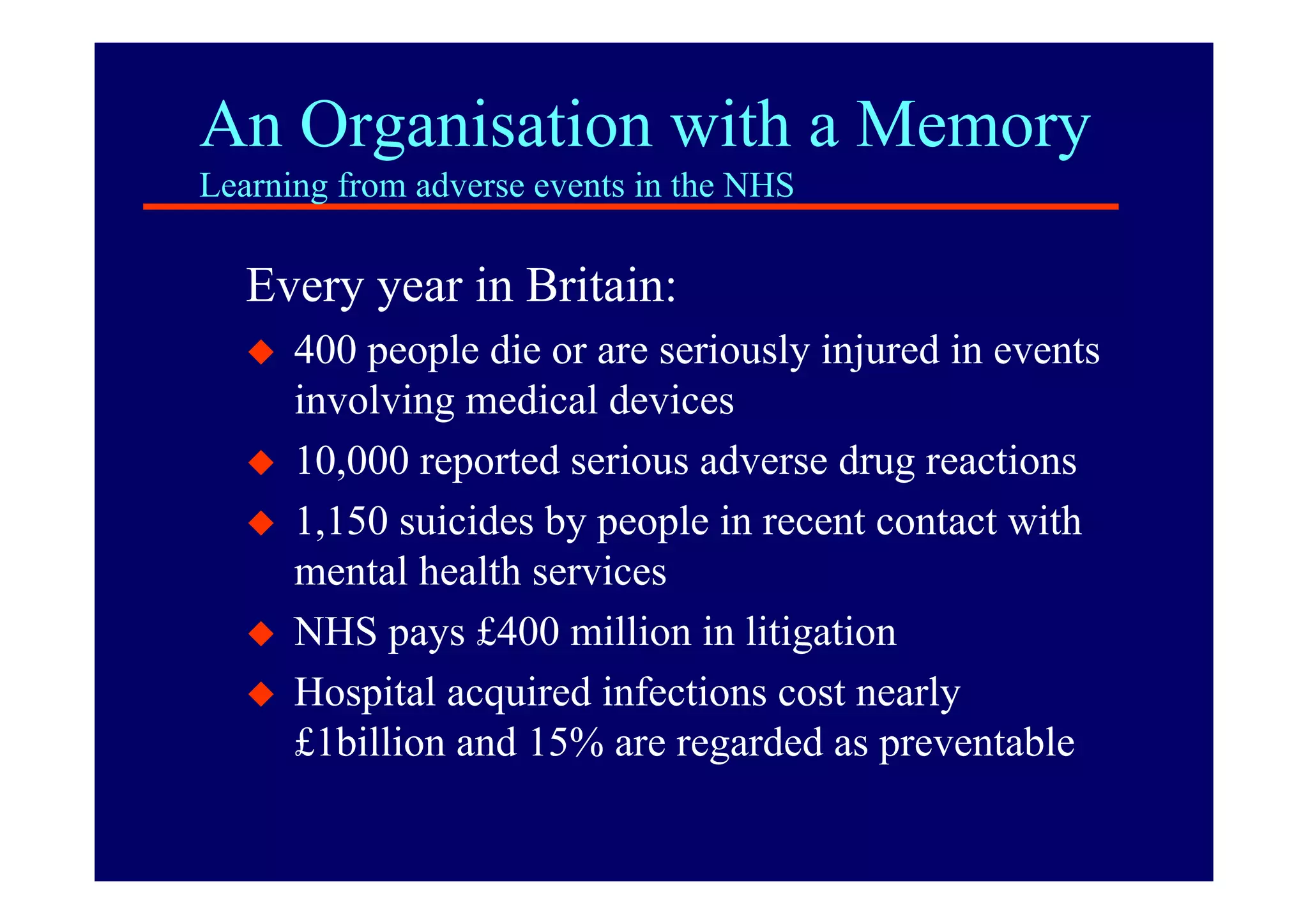 Risk Management and Patient Safety Evolution and Progress
