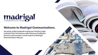 Etendering NSW | Madrigal Communications