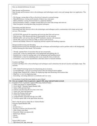 Comprehensive Guide to Android Development Tools and Concepts | PDF