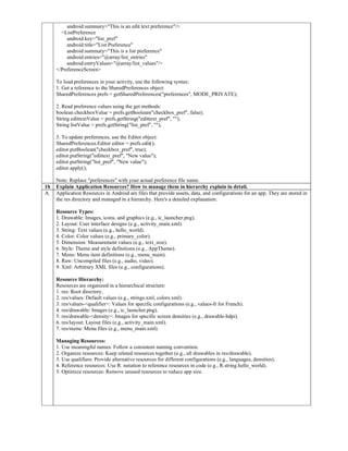 Comprehensive Guide to Android Development Tools and Concepts | PDF