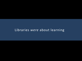 Library Futures & the Importance of Understanding Communities of Users