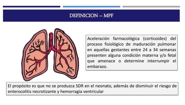 Maduracion pulmonar fetal