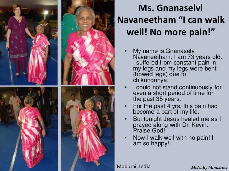 Ms. GnanaselviNavaneetham “I can walk well! No more pain!” • My name is Gnanaselvi Navaneetham. I am 73 years o...