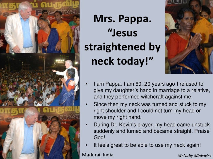 Mrs. Pappa. “Jesus straightened by neck today!” • I am Pappa. I am 60. 20 years ago I refused to give my daug...